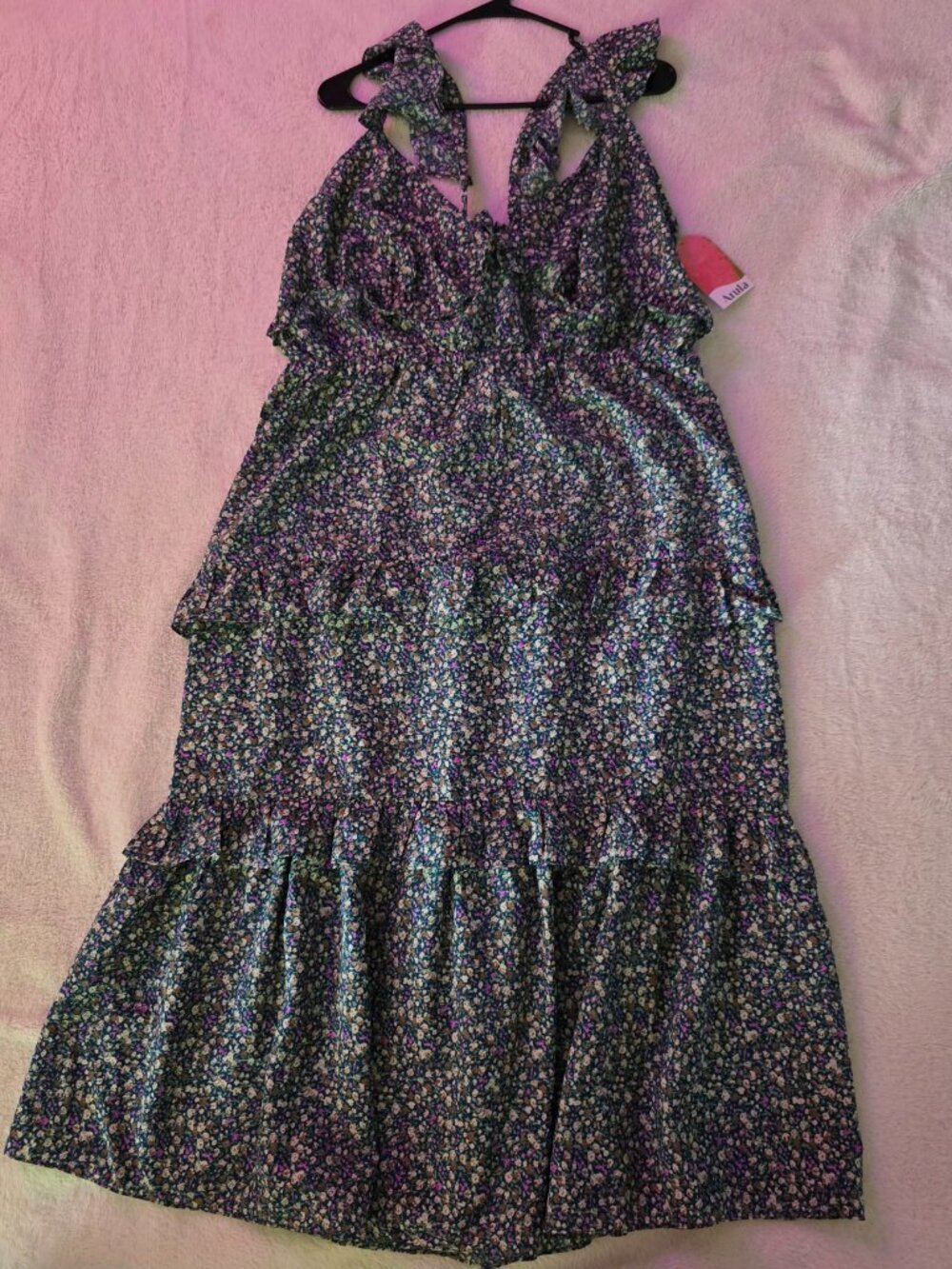 NWT Arula Floral Tiered Midi Dress Size C / 3X ($90 MSRP)